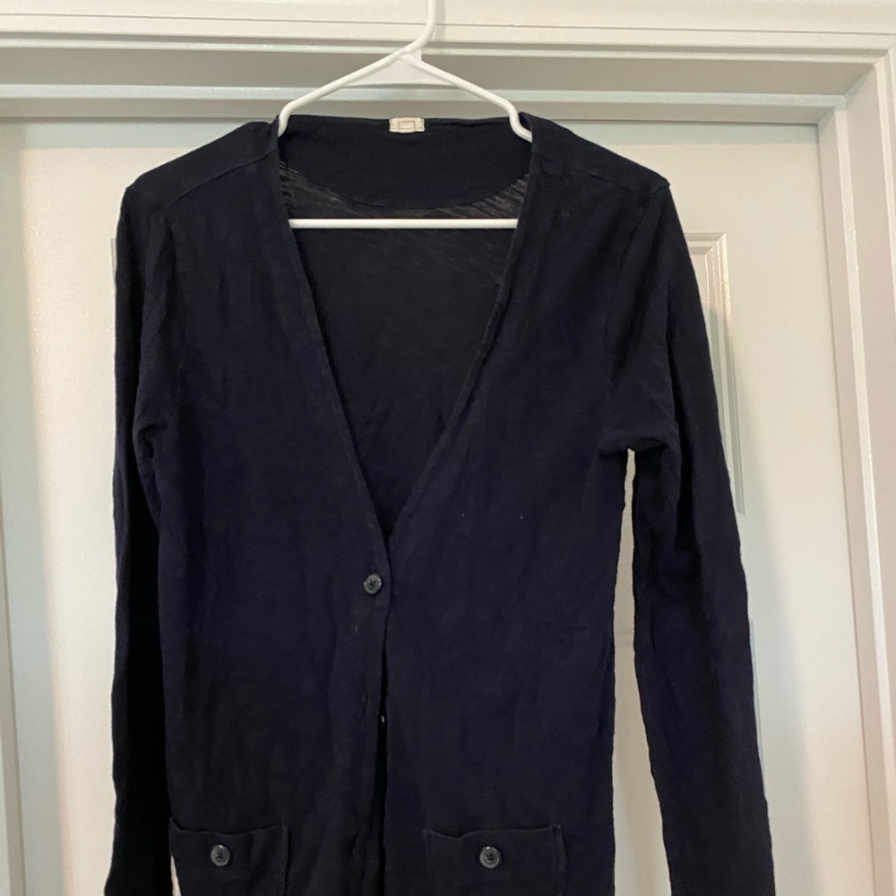 J Crew lightweight long cardigan